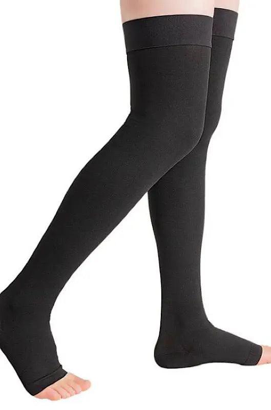 Compression Socks - Side zipper thigh high anti embolism socks Sale