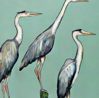 Three Herons Canvas Online now