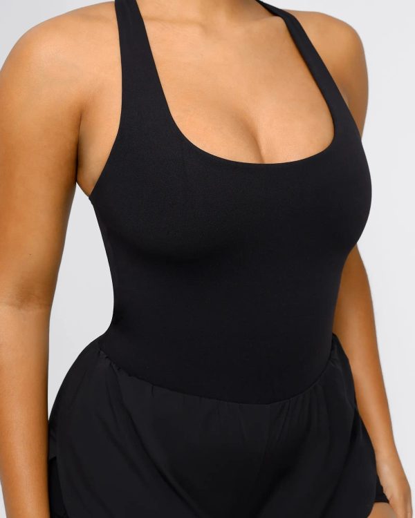 BlissMotion Airy Backless 2-in-1 Athleisure Romper on Sale