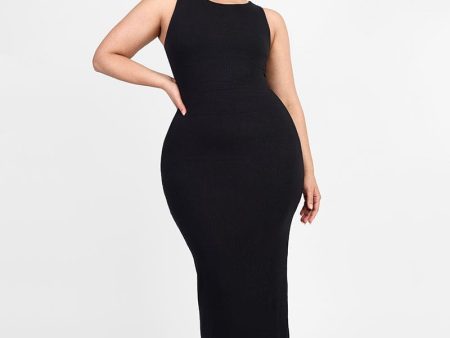 Cozy Ribbed Sleeveless Long Shaping Dress Online