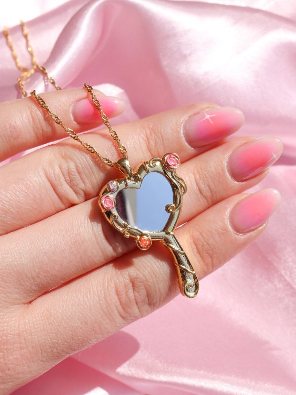 Diamond Chateau Melody Mirror Necklace, Friendship Necklaces Hot on Sale