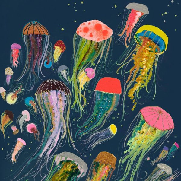 Floating Jellyfish Giclee Hot on Sale