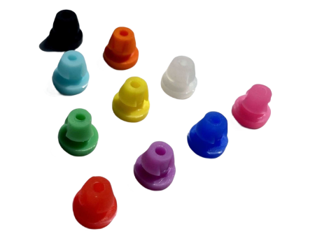 *** Grommet Nipples, 100pc CHOOSE STYLE: Black | Clear | Assorted Colors on Sale