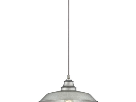 Iron Hill Galvanized Pendant For Sale