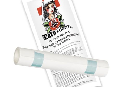 (SALE $15.00 OFF) Tatu-Derm WIDEST ROLL 11.5  x 180  long roll. MADE IN THE USA. Sale