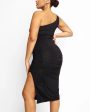 Thigh Split Shaping Dress Discount