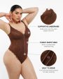 Lace Glamour Flawless Zip Front Thong Bodysuit For Sale