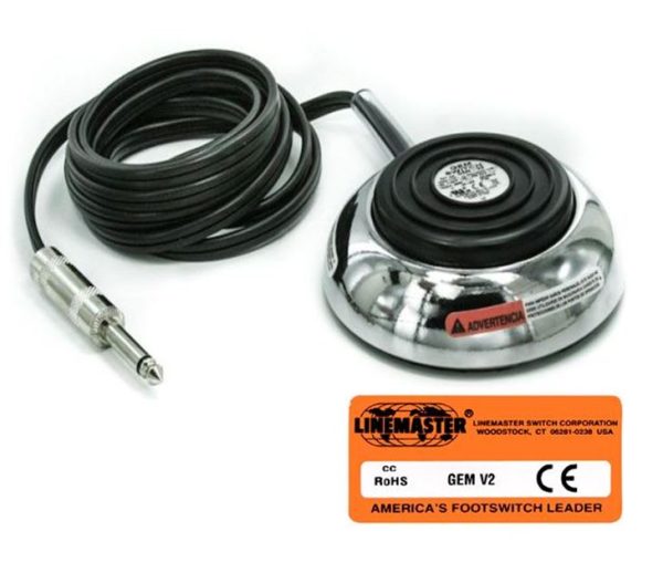 GEM-V2 Foot switch by Line Master, CHOOSE COLOR BLACK, CHROME, BLUE OR RED. Made in the USA For Cheap