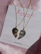 Taylor Lovers Necklace, Bff Necklace, Half Heart Necklace Hot on Sale