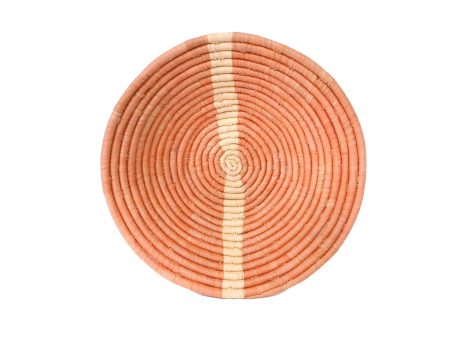 Peach Striped Bowl Cheap