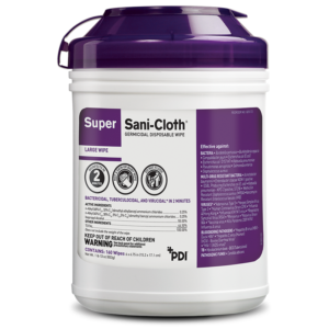 PDI® Super Sani-Cloth® Wipes Lg 6  x 6 3 4 , 160 Tub. Purple Cap CHOOSE Single or CASE. Cheap