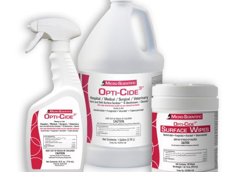 ***BACK IN STOCK***  OptiCide 3®, CHOOSE 1 Gallon, 24oz Spray Bottle or WIPES *** CAN ONLY SHIP THIS VIA UPS*** Discount