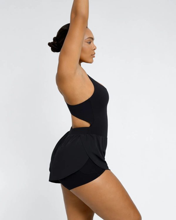 BlissMotion Airy Backless 2-in-1 Athleisure Romper on Sale