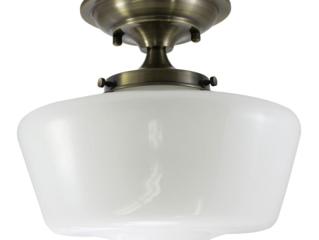 12  Schoolhouse Semi-Flush Mount Online Sale