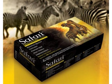 ***PRICE DROP*** Safari™ (Black) LATEX Powder Free Textured Gloves 100 box or 10 boxes CASE. (SLIGHTLY THICKER THAN 6 mil PHANTOM) Discount