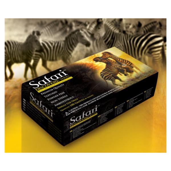 ***PRICE DROP*** Safari™ (Black) LATEX Powder Free Textured Gloves 100 box or 10 boxes CASE. (SLIGHTLY THICKER THAN 6 mil PHANTOM) Discount