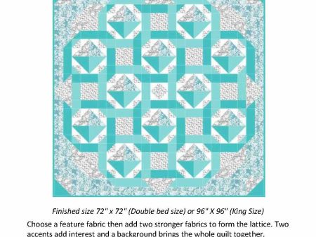 All Aglow Queen King Size Quilt Pattern Sale