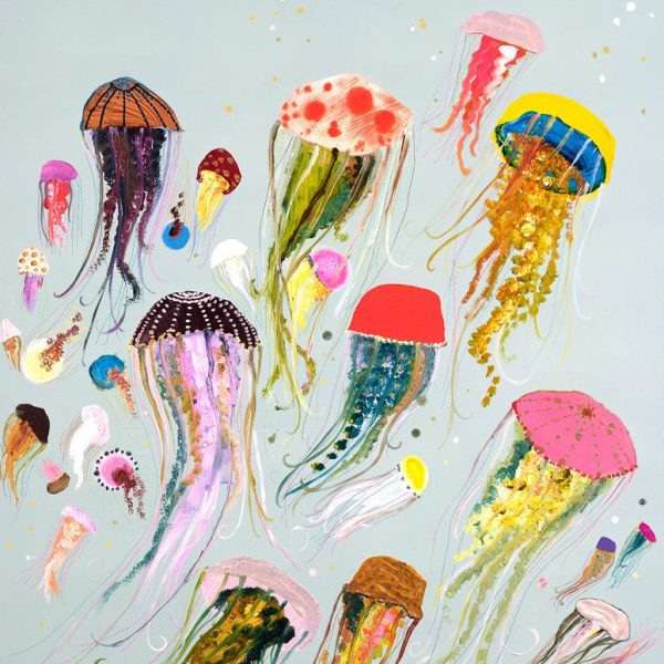 Floating Jellyfish Giclee Hot on Sale