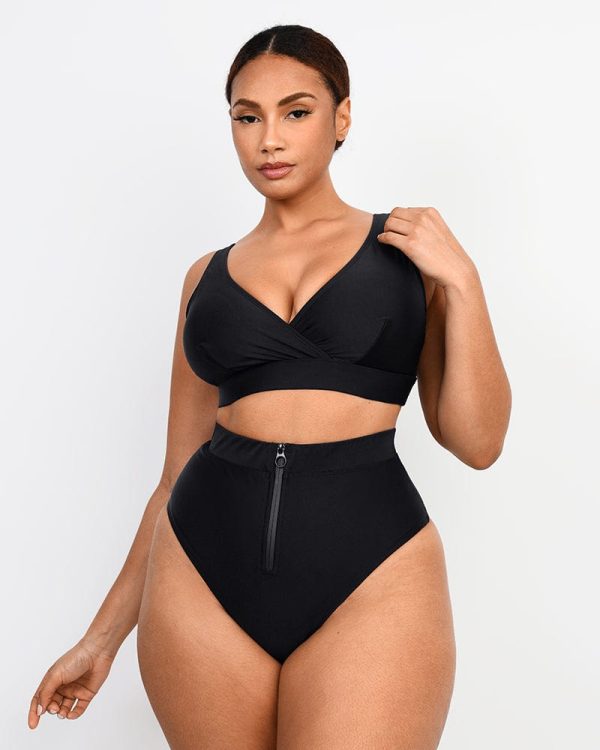 Smart Sculpt Crossover Bralette & High Waist Bikini Set Online Sale