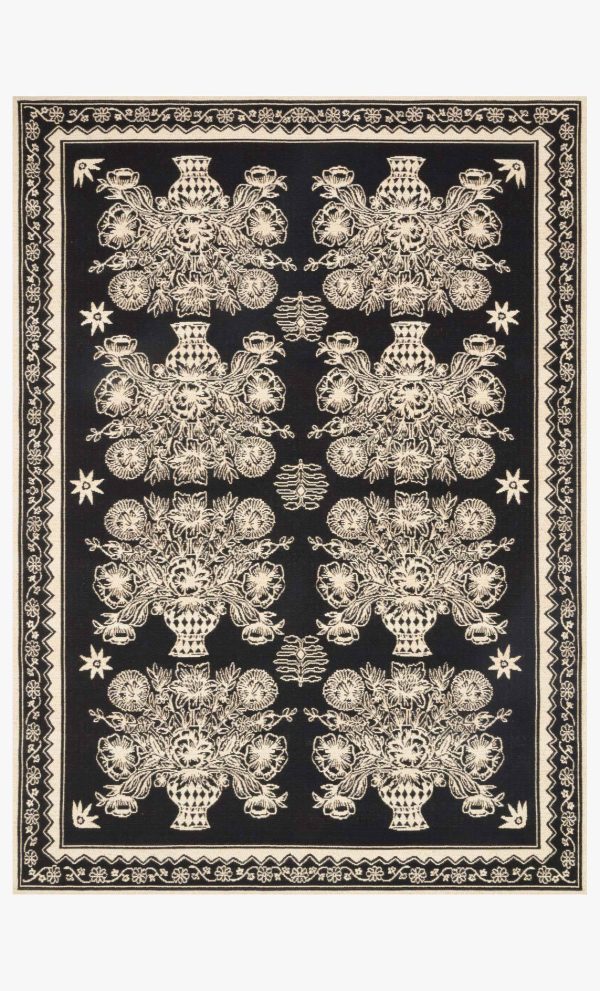 Vase Rug Black Sale