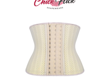 Extra Strong Compression PETITE Hypoallergenic Waist Trainer in Cream on Sale