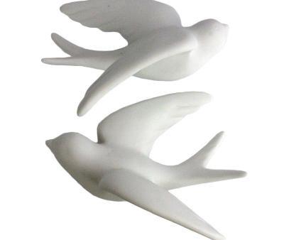 Small Ceramic Sparrows Pair Supply