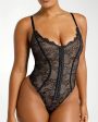 Lace Glamour Flawless Fit Thong Bodysuit Cheap