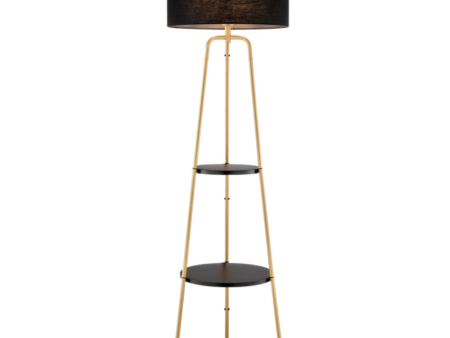 Patterson Black & Gold Floor Lamp Online