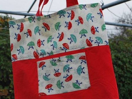 Rainy Day Folding Grocery Bag Pattern For Sale