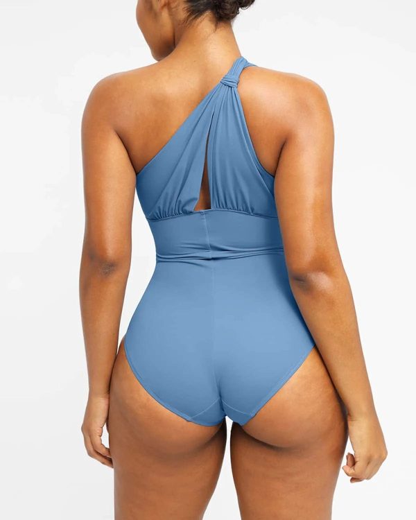 Smart Sculpt Ruched Twist-Front Shaping Swimsuit on Sale