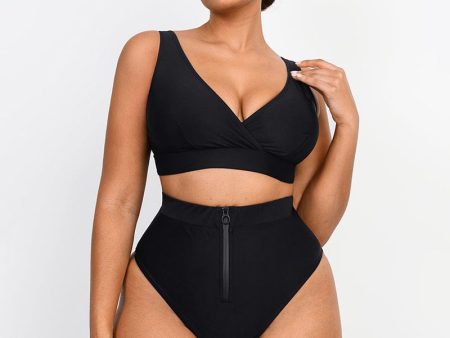 Smart Sculpt Crossover Bralette & High Waist Bikini Set Online Sale