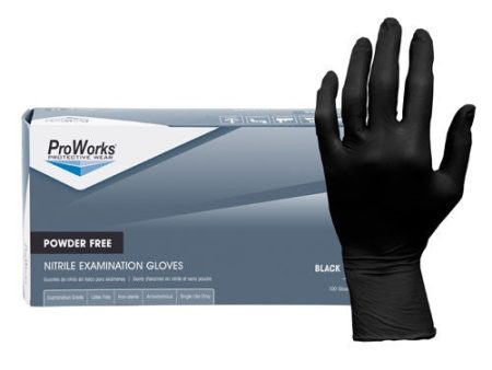 Adenna ProWorks  BLACK  NITRILE Gloves - 6mil, 100 box (Adenna  SHADOW  Gloves ARE AVAILABLE IN ALL SIZES) Supply