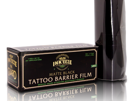 Inkeeze Matte Black Tattoo Film Bandage, 6  Width x 11 yds. Long For Discount