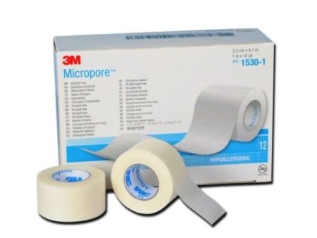 3M Micropore Paper Tape, 1  x 10 yds, 12 box. Made in the USA. Fashion