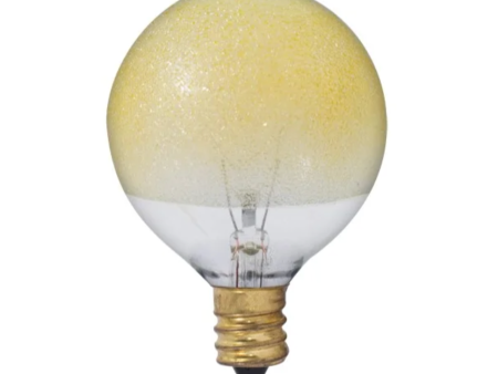 Gold-Dipped  Amber Ice  Bulbs Sale