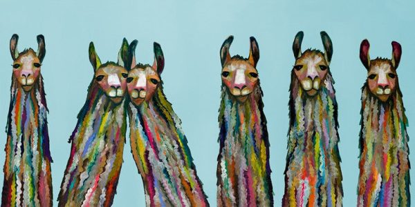 Six Llamas Giclee Sale