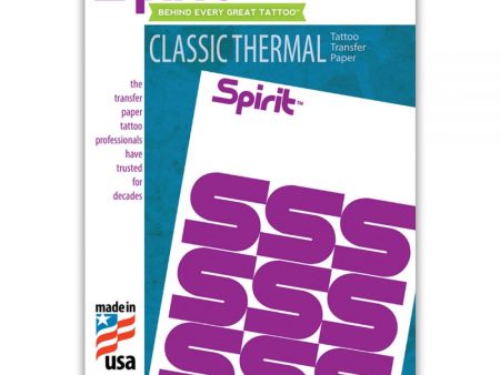 Spirit CLASSIC Thermal Transfer Paper. CHOOSE 8.5 x 11 or 8.5 x 14, 100 box. Made in the USA Online Hot Sale