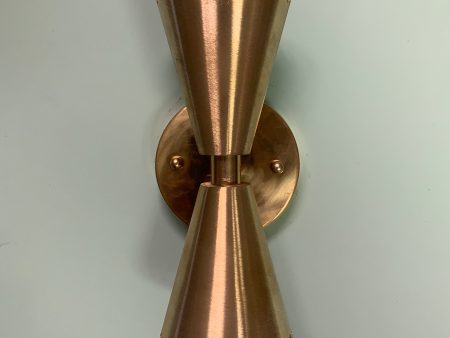 Mini Pinhole Dual Cone Sconce For Sale