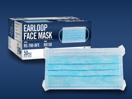 *** SALE *** Safety Zone s PROCEDURAL FACE MASK RS-700, BLUE 50 box. Online Hot Sale